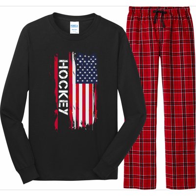 Ice Hockey Great Gift Long Sleeve Pajama Set