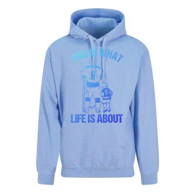 Ice Hockey Game Player Father And Son Field Hockey Gift Unisex Surf Hoodie