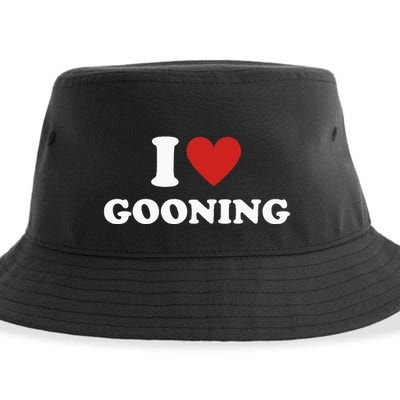 I Heart Gooning I Love Gooning Sustainable Bucket Hat