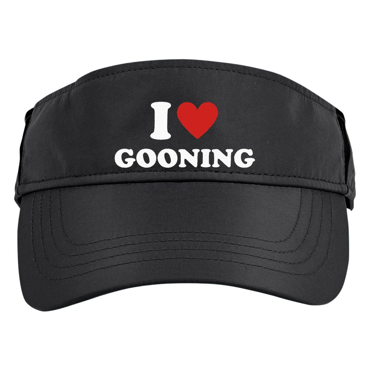I Heart Gooning I Love Gooning Adult Drive Performance Visor