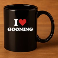 I Heart Gooning I Love Gooning 11oz C Handle Ceramic Mug