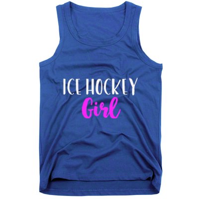 Ice Hockey Girl Player Women Funny Cute Lover Tank Top