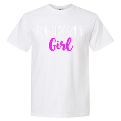 Ice Hockey Girl Player Women Funny Cute Lover Garment-Dyed Heavyweight T-Shirt