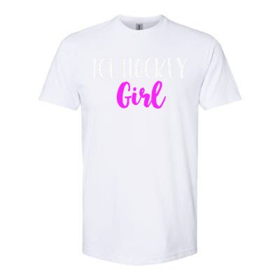 Ice Hockey Girl Player Women Funny Cute Lover Softstyle CVC T-Shirt