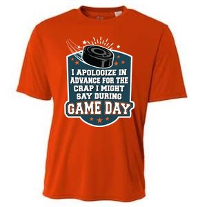 Ice Hockey Game Day For Ice Hockey Fans Cute Gift Cooling Performance Crew T-Shirt