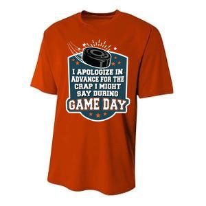 Ice Hockey Game Day For Ice Hockey Fans Cute Gift Performance Sprint T-Shirt