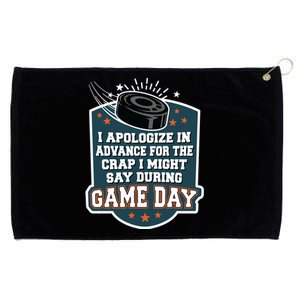 Ice Hockey Game Day For Ice Hockey Fans Cute Gift Grommeted Golf Towel