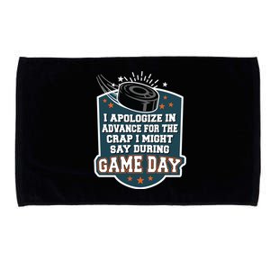 Ice Hockey Game Day For Ice Hockey Fans Cute Gift Microfiber Hand Towel