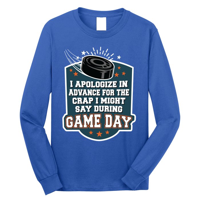 Ice Hockey Game Day For Ice Hockey Fans Cute Gift Long Sleeve Shirt