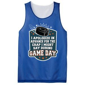 Ice Hockey Game Day For Ice Hockey Fans Cute Gift Mesh Reversible Basketball Jersey Tank