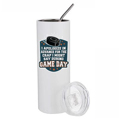 Ice Hockey Game Day For Ice Hockey Fans Cute Gift Stainless Steel Tumbler