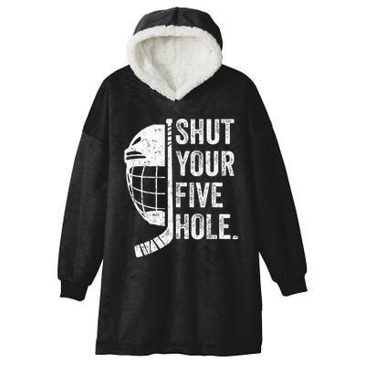 Ice Hockey Goalie Hooded Wearable Blanket