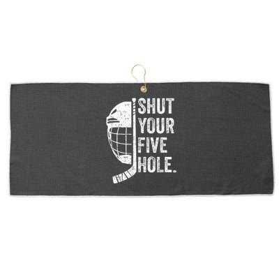 Ice Hockey Goalie Large Microfiber Waffle Golf Towel