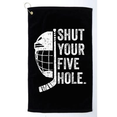 Ice Hockey Goalie Golf Towel