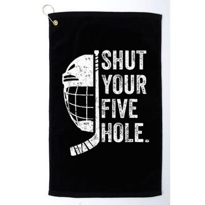 Ice Hockey Goalie Platinum Collection Golf Towel