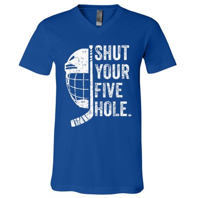 Ice Hockey Goalie V-Neck T-Shirt