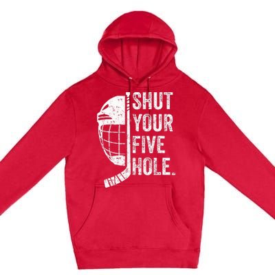 Ice Hockey Goalie Premium Pullover Hoodie