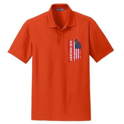 Ice Hockey Great Gift Dry Zone Grid Polo