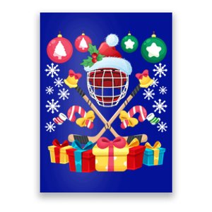 Ice Hockey Goalie Christmas Gift For Hockey Lover Funny Xmas Gift Poster