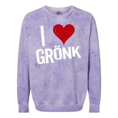 I Heart Gronk Colorblast Crewneck Sweatshirt