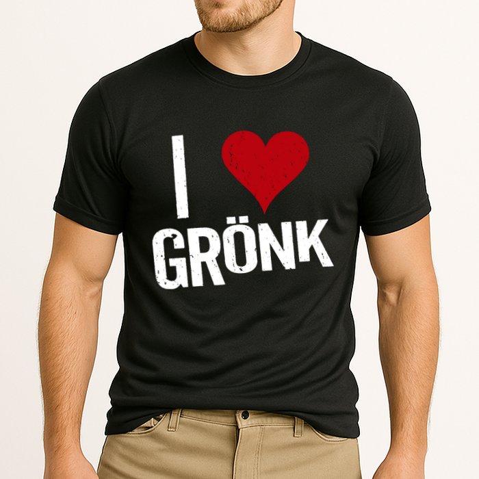 I Heart Gronk Cooling Performance Crew T-Shirt