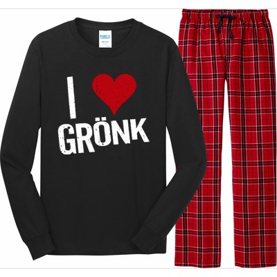 I Heart Gronk Long Sleeve Pajama Set