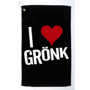 I Heart Gronk Platinum Collection Golf Towel