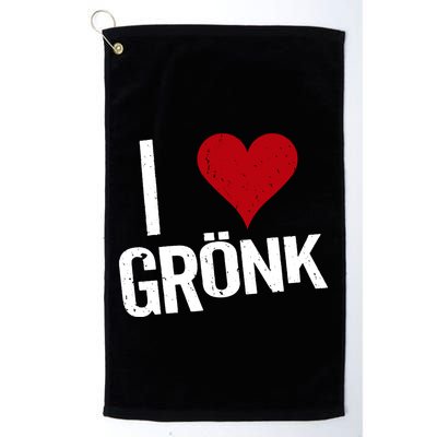 I Heart Gronk Golf Towel