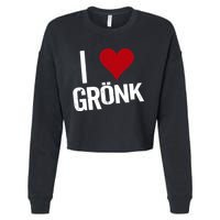I Heart Gronk Cropped Pullover Crew