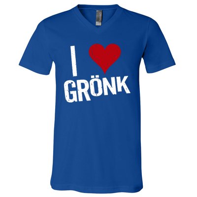 I Heart Gronk V-Neck T-Shirt