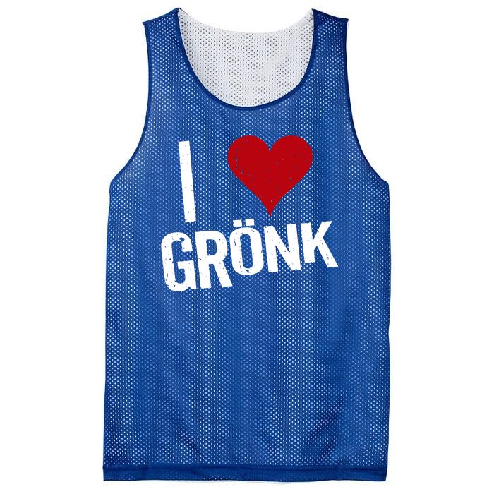 I Heart Gronk Mesh Reversible Basketball Jersey Tank