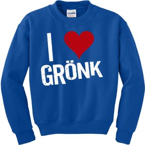 I Heart Gronk Kids Sweatshirt