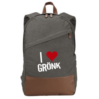 I Heart Gronk Cotton Canvas Backpack