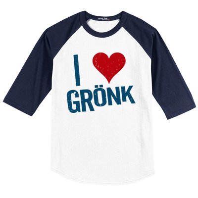 I Heart Gronk Baseball Sleeve Shirt