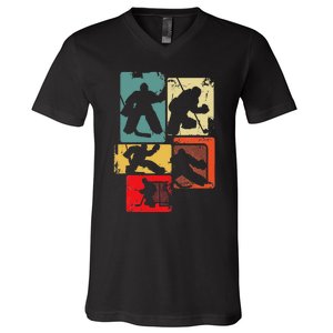 Ice Hockey Goalkeeper V-Neck T-Shirt