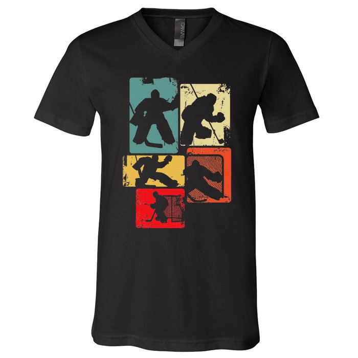 Ice Hockey Goalkeeper V-Neck T-Shirt