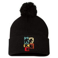 Ice Hockey Goalkeeper Pom Pom 12in Knit Beanie