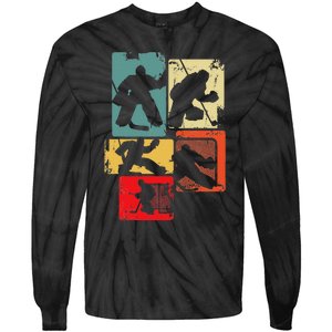 Ice Hockey Goalkeeper Tie-Dye Long Sleeve Shirt