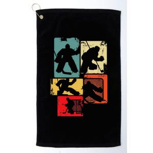 Ice Hockey Goalkeeper Platinum Collection Golf Towel