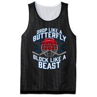 Ice Hockey Goalie Block Like A Beast Player Boy Teen Mesh Reversible Basketball Jersey Tank