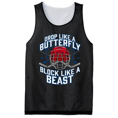 Ice Hockey Goalie Block Like A Beast Player Boy Teen Mesh Reversible Basketball Jersey Tank