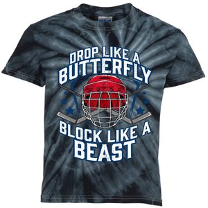 Ice Hockey Goalie Block Like A Beast Player Boy Teen Kids Tie-Dye T-Shirt