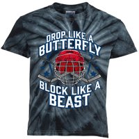 Ice Hockey Goalie Block Like A Beast Player Boy Teen Kids Tie-Dye T-Shirt