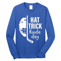 Ice Hockey Hat Trick Kinda Day Christmas Ice Hockey Player Gift Long Sleeve Shirt