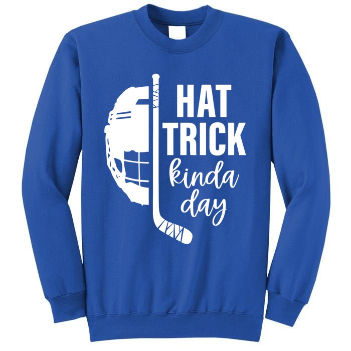 Ice Hockey Hat Trick Kinda Day Christmas Ice Hockey Player Gift Sweatshirt