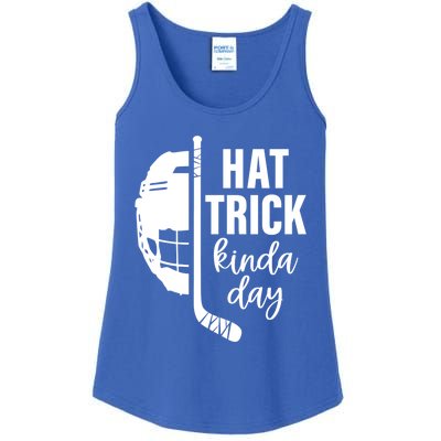 Ice Hockey Hat Trick Kinda Day Christmas Ice Hockey Player Gift Ladies Essential Tank