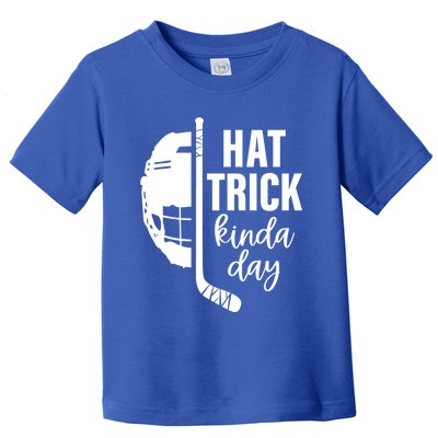 Ice Hockey Hat Trick Kinda Day Christmas Ice Hockey Player Gift Toddler T-Shirt