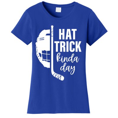 Ice Hockey Hat Trick Kinda Day Christmas Ice Hockey Player Gift Women's T-Shirt