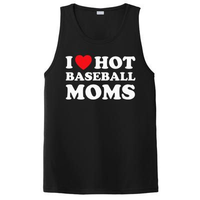 I Heart Hot Moms Baseball Mom PosiCharge Competitor Tank