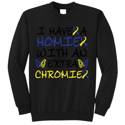 I Have Homie With An Extra Chromie For Down Syndrome Awareness Gift Sweatshirt